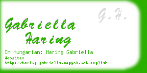 gabriella haring business card
